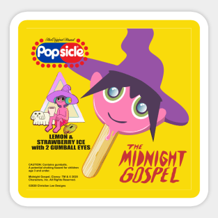 Midnight Gospel Clancy Icecream Sticker